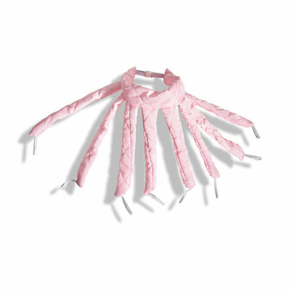 Maroon Asteria heatless hair curlers with ribbon headband for gentle, no-heat curling and hair styling.