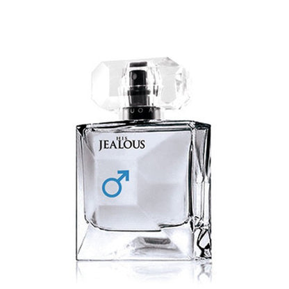 Carmine Juneberry Her Jealous Eau de Toilette bottle surrounded by floral and fruit accents, emphasizing passionate bodycare fragrance.