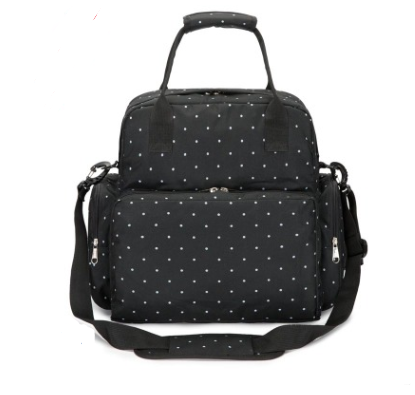Maroon Asteria diaper mommy bag for travel, spacious parenthood accessory with multiple compartments and stylish design.