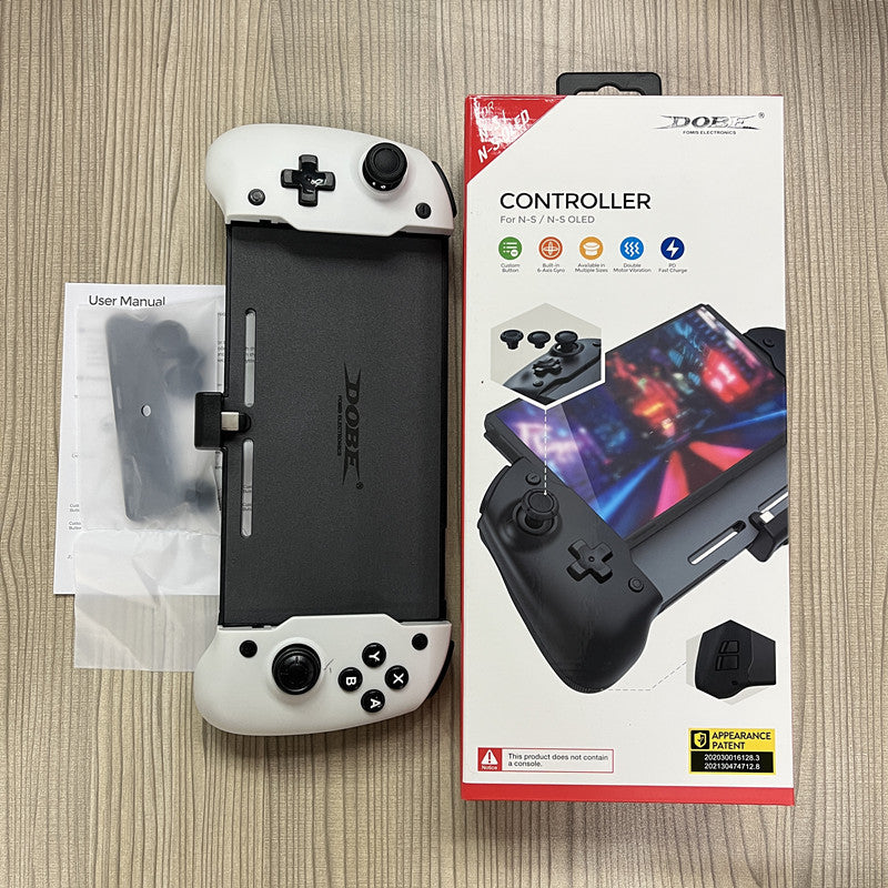 Maroon Asteria portable two-color in-line console gamepad for mobile and laptop gaming, plug-and-play design, ergonomic controls