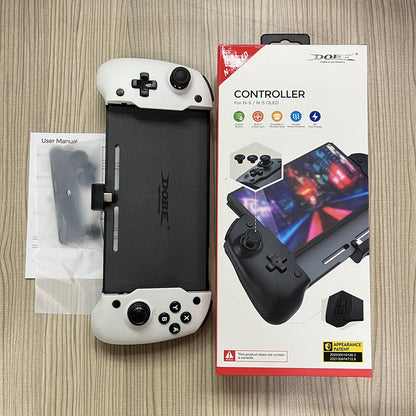 Maroon Asteria portable two-color in-line console gamepad for mobile and laptop gaming, plug-and-play design, ergonomic controls
