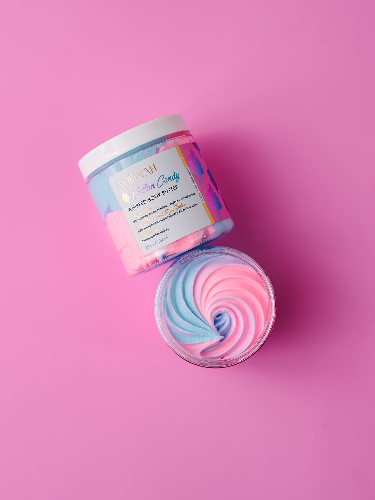 Cotton Candy Whipped Body Butter – Hydrating Sweet-Scented Skin Care