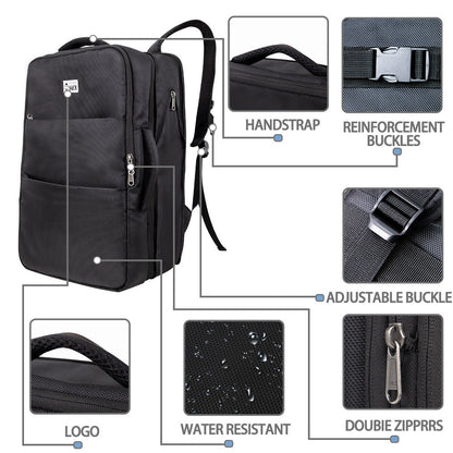 Maroon Asteria portable travel laptop backpack suitcase with multiple compartments and adjustable straps, suitable for travelers.