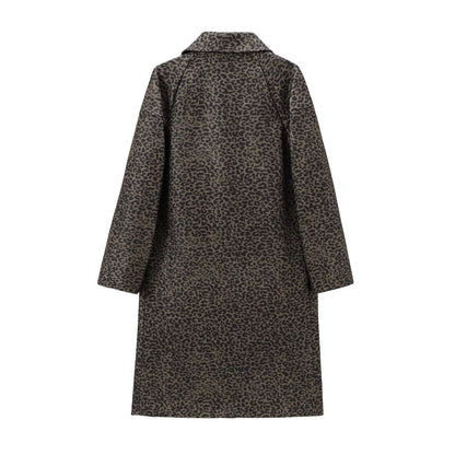 Carmine Juneberry leopard print statement coat from Haute Edition 25, featuring a stylish jacket with bold animal pattern.