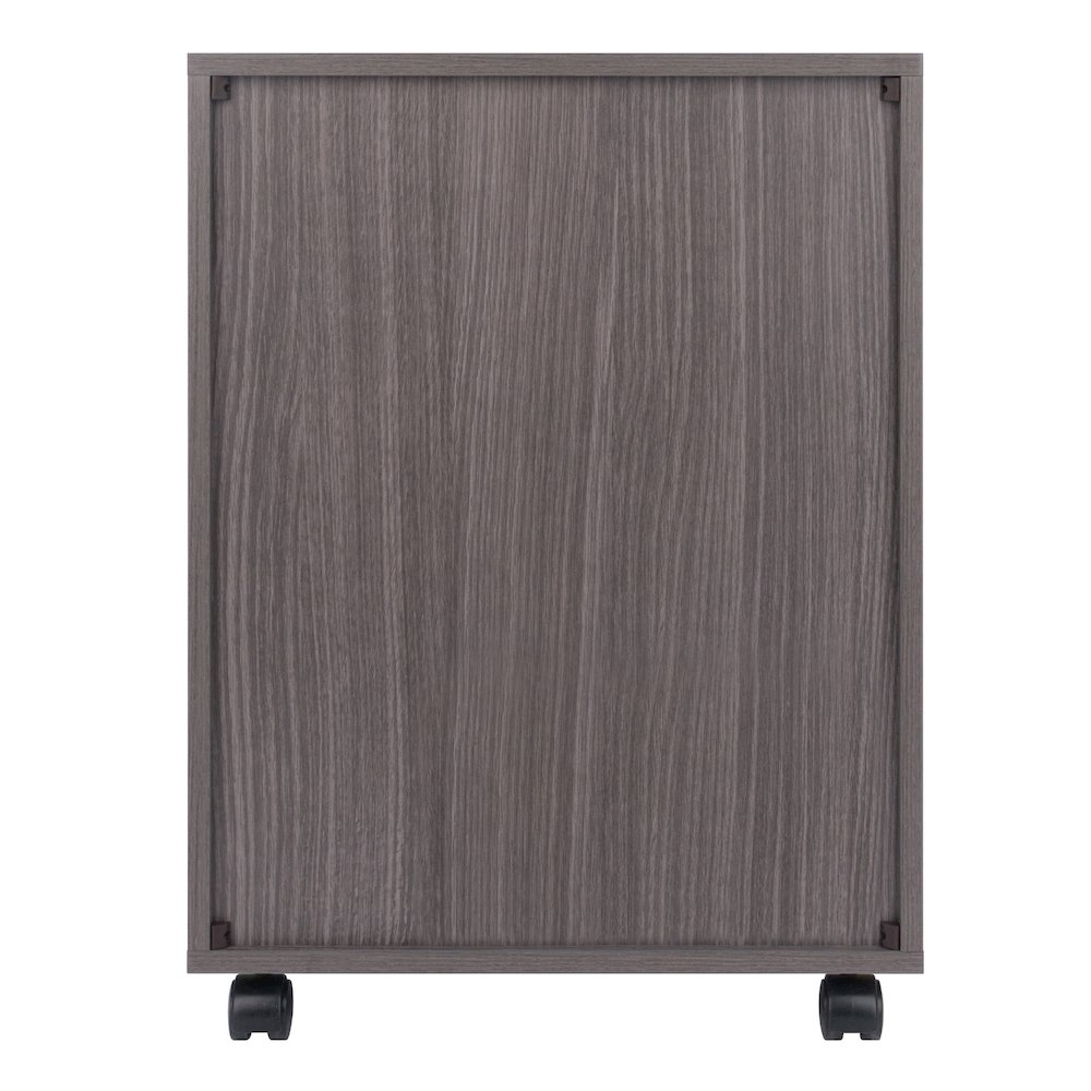 Start2Finish Halifax charcoal 5-drawer mobile cabinet with sturdy wheels and modern furniture design.