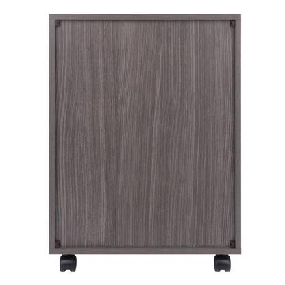 Start2Finish Halifax charcoal 5-drawer mobile cabinet with sturdy wheels and modern furniture design.