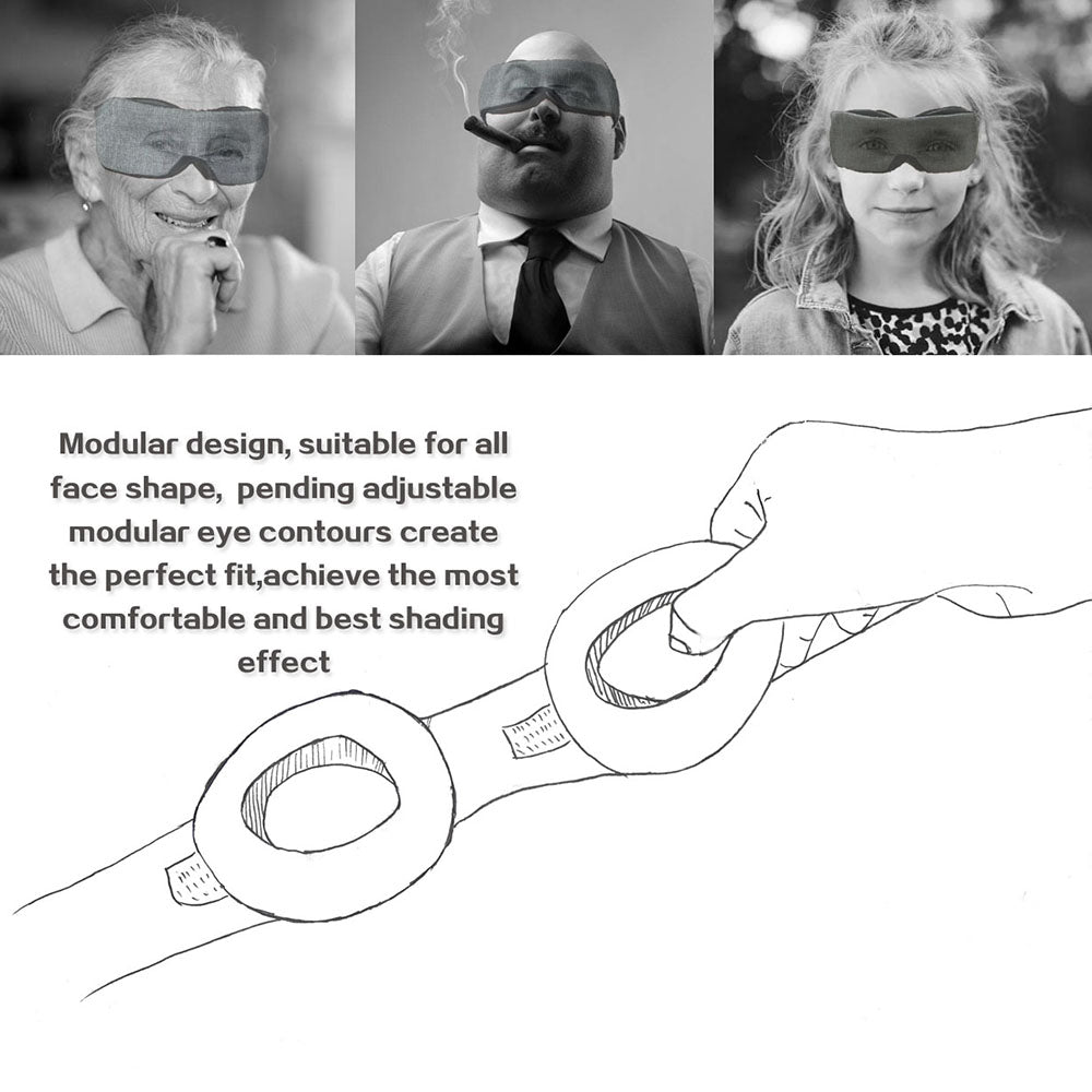 Teal Simba Manta Modular Adjustable 3D Breathable Eye Mask for Bath and Beauty, soft fabric with adjustable straps.