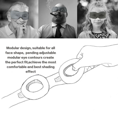 Teal Simba Manta Modular Adjustable 3D Breathable Eye Mask for Bath and Beauty, soft fabric with adjustable straps.