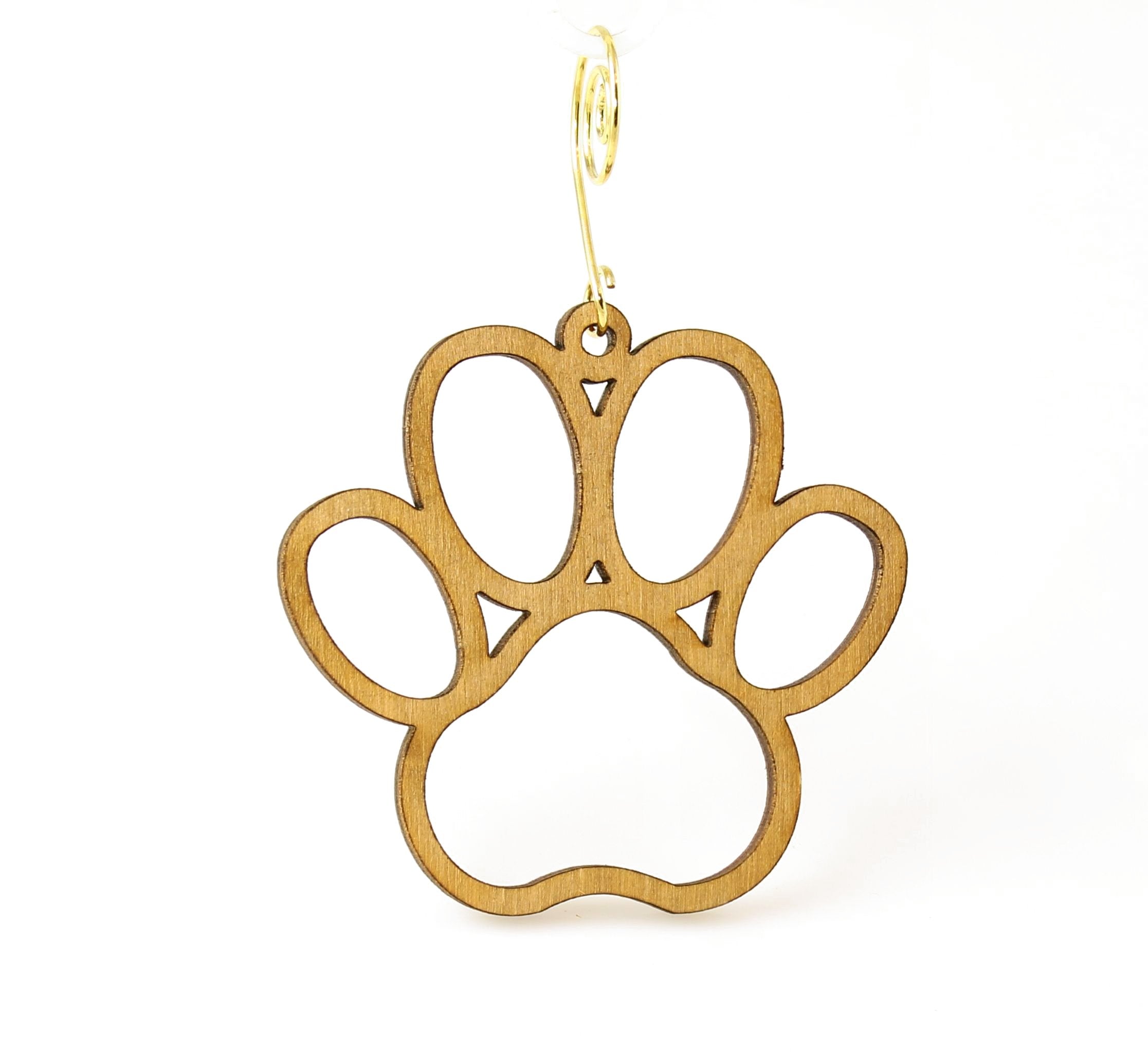 Red Sunflower dog paw earrings featuring cute paw print design, crafted jewelry accessory for animal lovers.