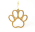 Red Sunflower dog paw earrings featuring cute paw print design, crafted jewelry accessory for animal lovers.