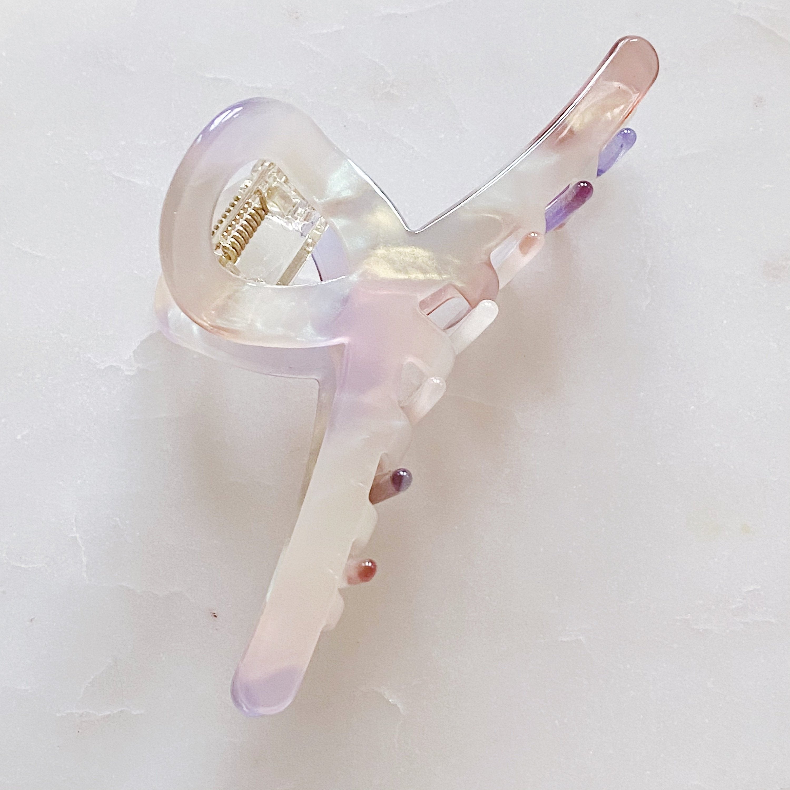 Fuchsia Hercules Barely There Hair Claw jewelry accessory with sleek, minimalist design for securing hair.