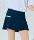 Navy BENECIA 12 asymmetric culottes by Amethyst Lucy, stylish accessory featuring unique asymmetrical design and modern cut.