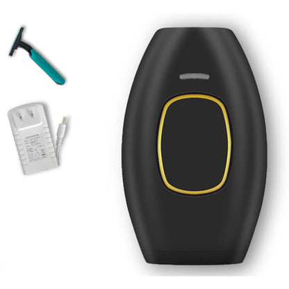 Salmon Lucky Face To Feet Laser Hair Remover device with sleek design, displayed on a white background, showing its compact size.