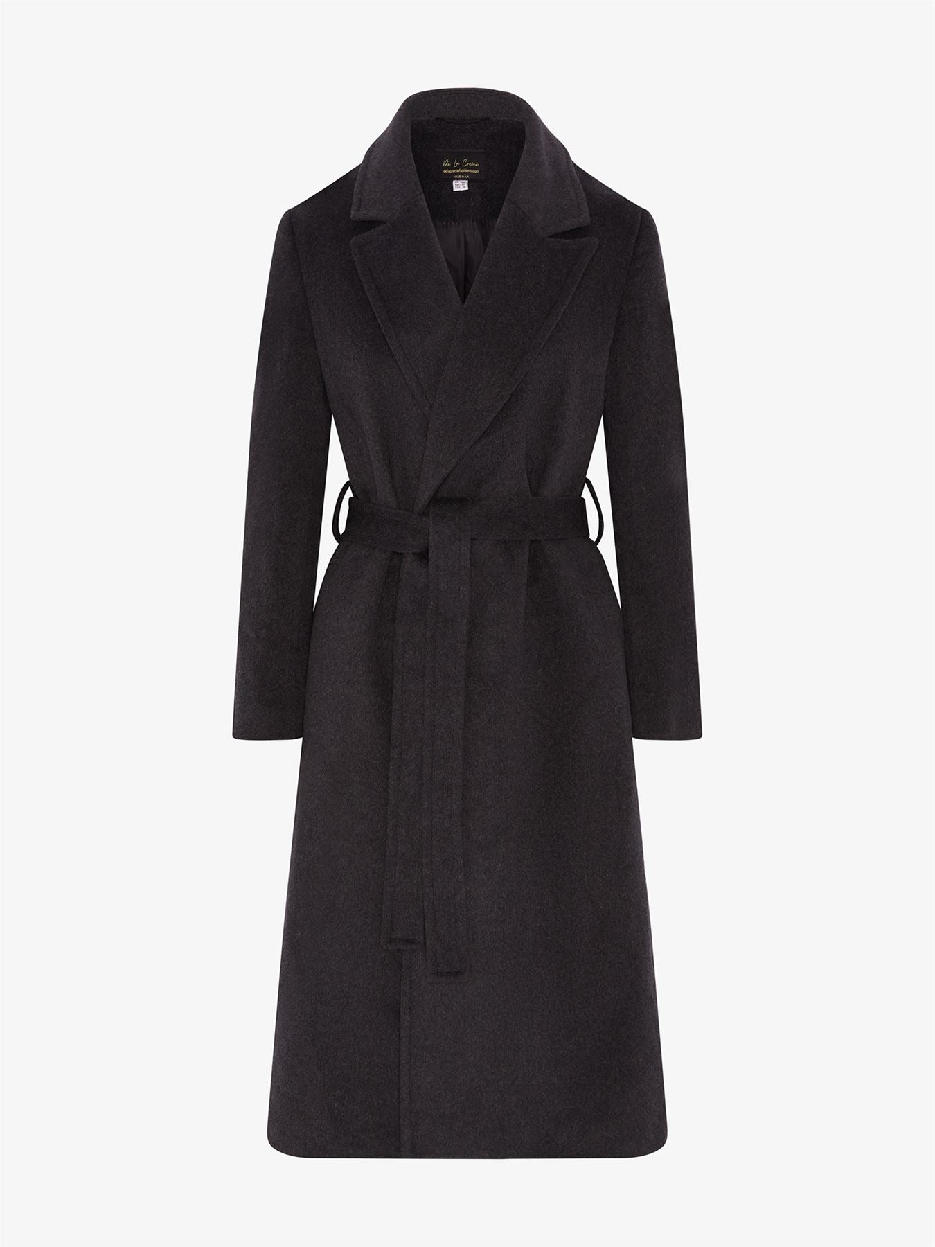 Rose Eleusis belted longline duster coat from the 2024 collection, stylish jacket with a relaxed fit and long silhouette.