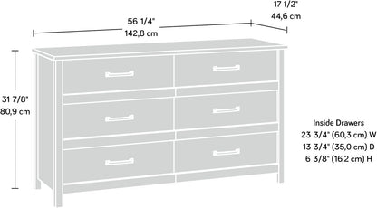 Sindoori Mango Premium Solid Wood Six Drawer Dresser