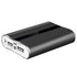 Pear Daisy 12000mAh portable charger with dual USB 3.1A output, compact power bank for mobile device charging.