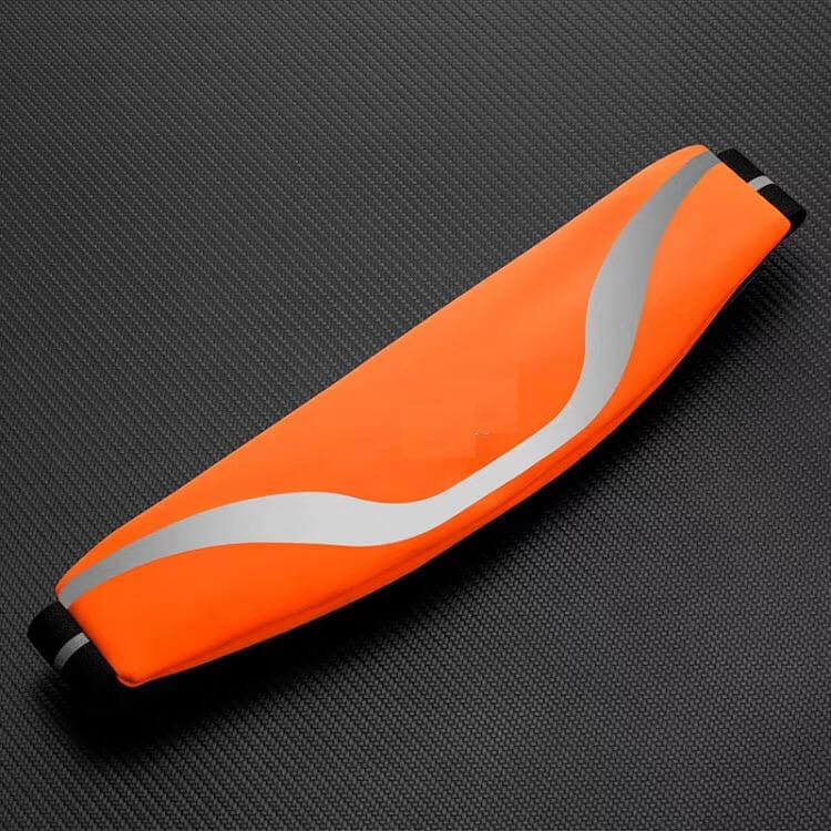 Black Lavender water-resistant sport waist pack with reflective strip, designed for running and outdoor activities.