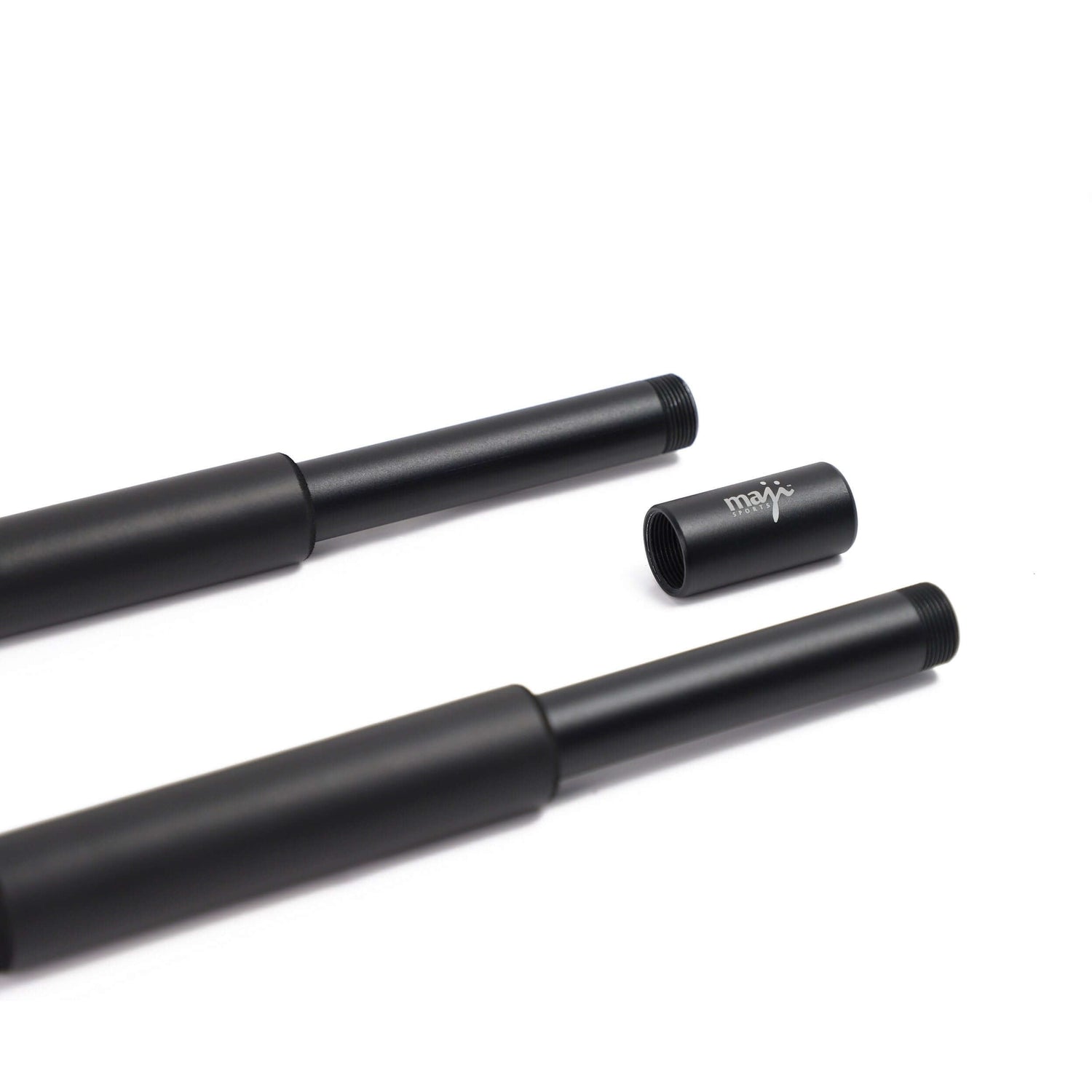 Black Lavender portable exercise bar with resistance bands, compact fitness equipment for strength training and workouts.