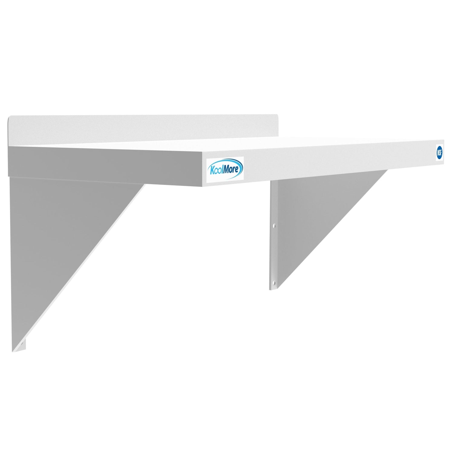 Violet Blackhaw 12x24-inch 18-gauge stainless steel heavy-duty wall shelf for kitchen or food and beverage storage.