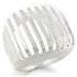 Silver brass ring with a sleek, smooth finish, featuring a minimalist design from Turquoise Tiger jewelry collection.