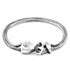 Silver Delta Anchor chain bracelet by Magenta Sooty featuring a sleek, modern design with interconnected anchor links.
