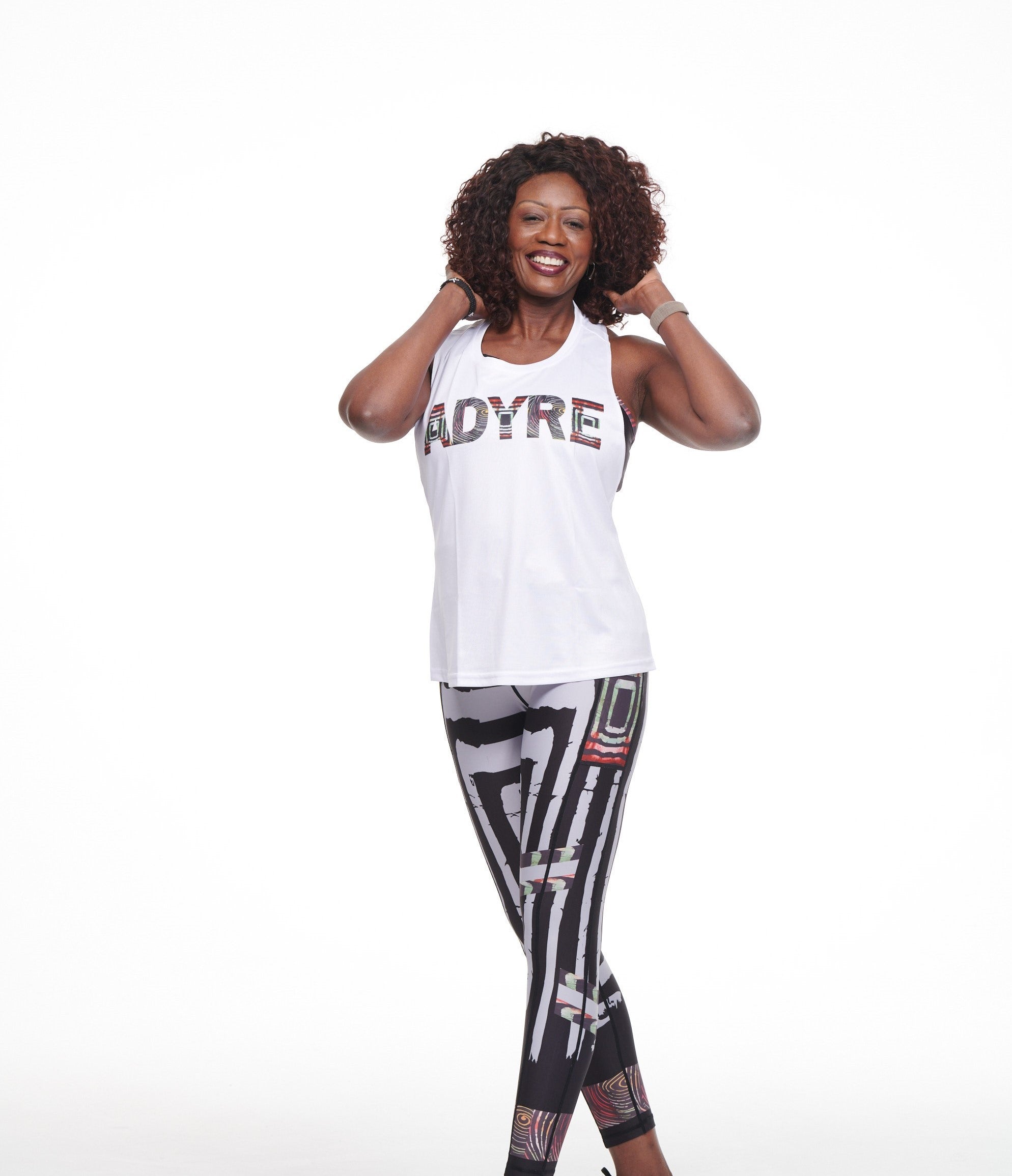 White Oliver Adyre mesh workout vest for activewear, featuring breathable mesh fabric and a modern sleeveless design.