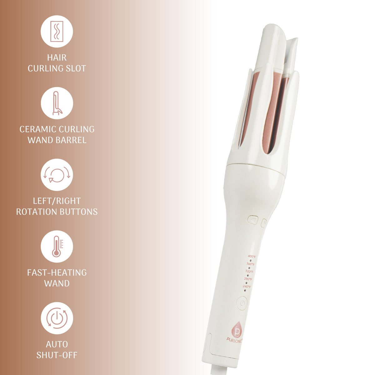 Pursonic Automatic Curling Iron – Salon-Quality Curls in Minutes