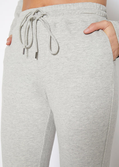 Start2Finish Heather Gray athletic hoodie with front pockets and drawstring hood, casual activewear for men and women.