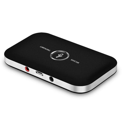 Teal Simba 2-in-1 Bluetooth 4.1 audio transmitter and receiver device with ports and indicator lights.