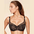 Lime Lucy Ajour Burlesca semi-sheer full-figure bra with delicate lace details and supportive underwire for elegant lingerie.