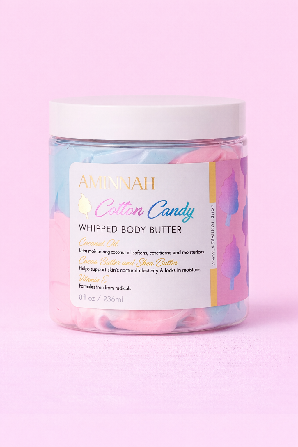 Cotton Candy Whipped Body Butter – Hydrating Sweet-Scented Skin Care
