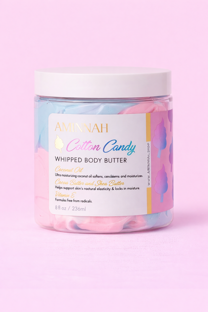 Cotton Candy Whipped Body Butter – Hydrating Sweet-Scented Skin Care