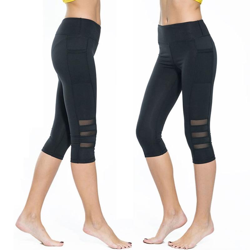Jade activewear calf-length leggings for women, sporty yoga and gym pants in comfortable, stretchy fabric for fitness and exercise.