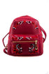 Lavender Tartarus embroidered backpack with floral design, featuring adjustable straps and multiple compartments.