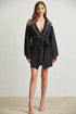 White Amphitryon Sapphire Softness sweater dress for women, featuring a cozy knit design and a relaxed fit.