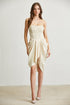White Amphitryon Wren Dress for women, stylish sleeveless dress with a fitted bodice and flowing skirt, perfect for summer wear.