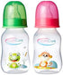 Rose Chloe BornCare BCWS-102-1 4oz feeding bottle with silicone nipple, clear plastic, suitable for newborn feeding.