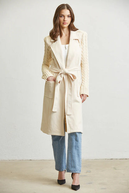 Elegant Start2Finish blouse with matching accessories, styled on a hanger showcasing the fashionable apparel.
