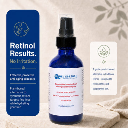 Bakuchiol Natural Retinol Serum With Argan, Avocado and Rosehip Oils - Reduce Wrinkles, Firm Skin, Youthful Glow  - 2 oz