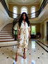 Fuchsia Erebus Bohemian clingy elastic plain L wrap dress with handbag, featuring a stylish and versatile fashion look.