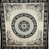 Black Tigers and elephants tapestry featuring majestic beast designs, ideal for home decor by Silver Hestia.
