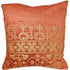 Brown cotton viscose velvet blend fabric cushion cover with elegant home accent design, perfect for stylish living spaces.