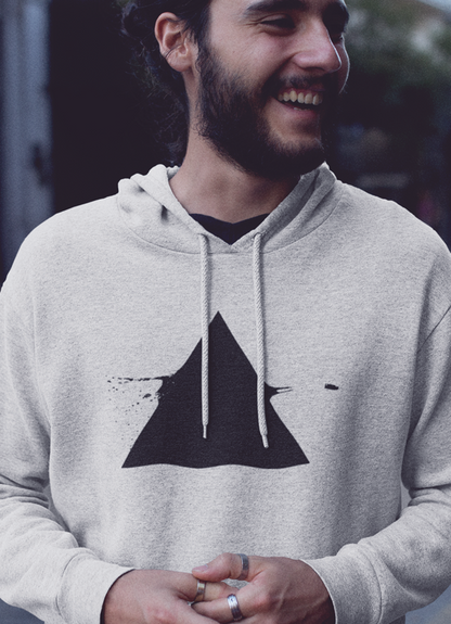 Black Bullet Hoodie by Scorpius featuring a sleek bullet graphic on the front, made of soft, comfortable sweater material.