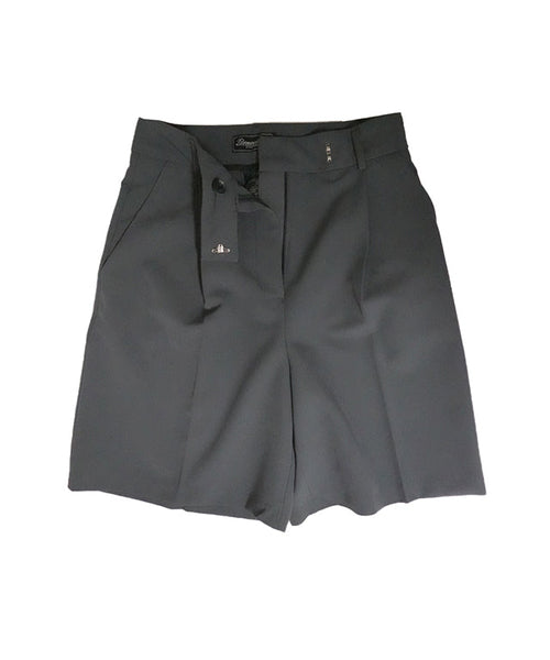 Gray BENECIA 12 Butter Bermuda Shorts by Amethyst Lucy, showcasing a comfortable fit and casual style in a close-up image.