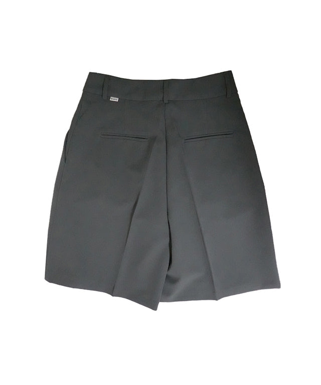 Gray BENECIA 12 Butter Bermuda Shorts by Amethyst Lucy, casual accessories for warm weather, shown in size XL.