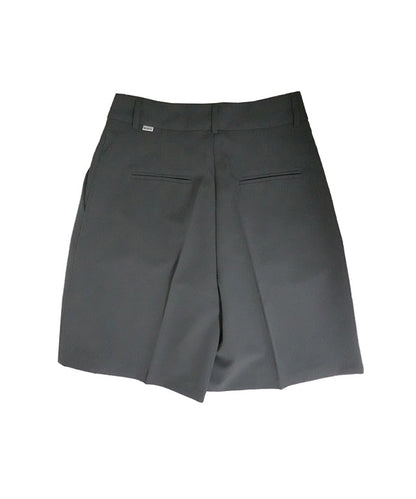 Gray BENECIA 12 Butter Bermuda Shorts by Amethyst Lucy, casual accessories for warm weather, shown in size XL.