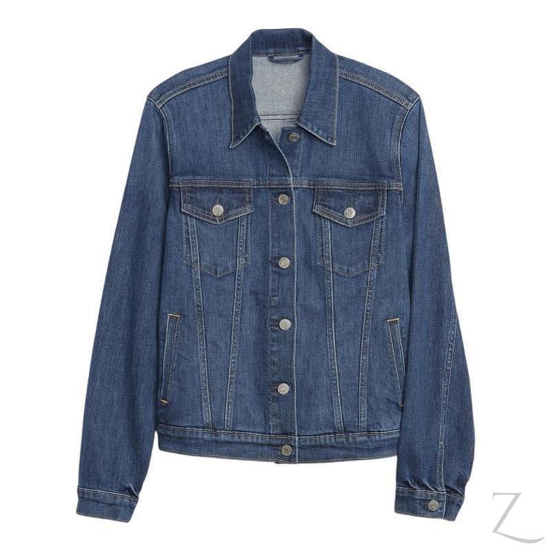 Ladies Raspberry Pallas super strong stretch denim jacket with icon design, B grade, styled with a casual fit and durable fabric.