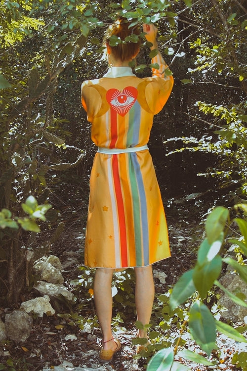 Violet Apollo Rigel Robe in Yucatan Rainbow, women&