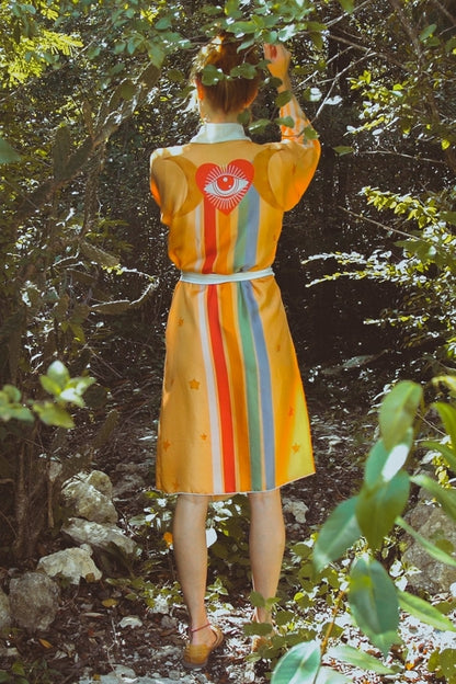 Violet Apollo Rigel Robe in Yucatan Rainbow, women&