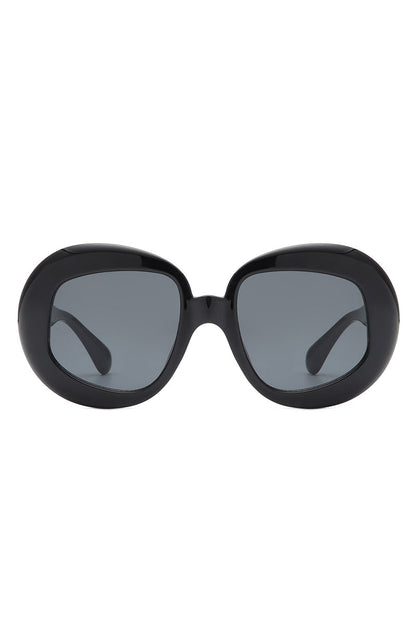 Maven - Oversized Geometric Oval Round Fashion Women&